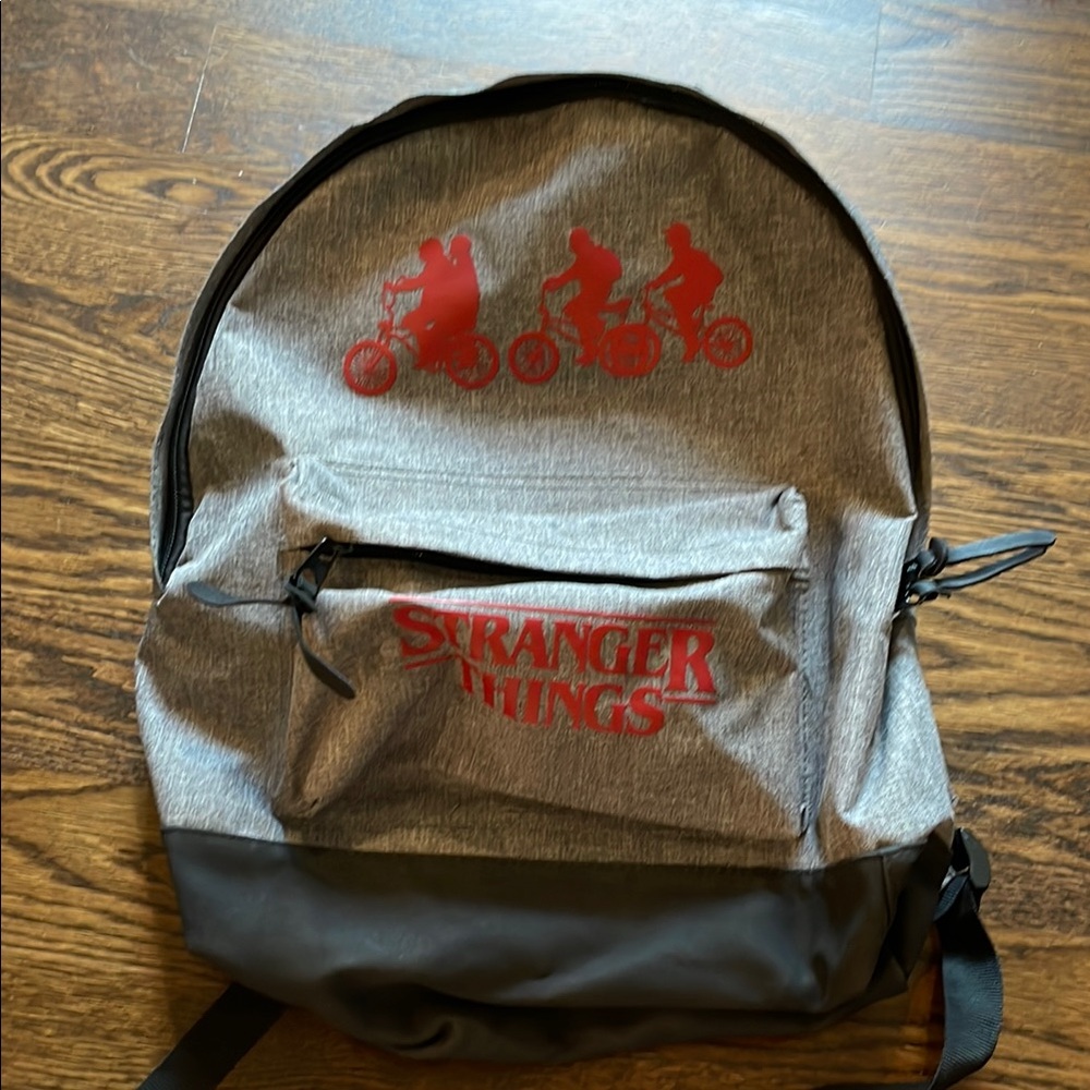 Gray and Black Stranger Things Backpack